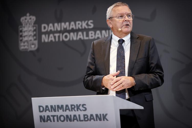 Aktiviteten er vendt hurtigt tilbage efter genåbningen, og efterspørgslen er stærk«, siger nationalbankdirektør Lars Rohde  Foto: Jens Dresling/POLFOTO
