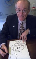Don Rosa har flere gange været i Danmark, her til bogmesse i Forum i København, hvor han hyldede sit idol Carl Barks med en bog. Foto: Jørgen Sperling/Sperling Jørgen