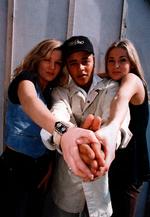 Sound of Seduction bestod af rapperen Remee og de to sangerinder Marie Hecht og Christina Groth. Gruppen blev dannet i 1992 og udgav fire album før opløsningen i 1996.  Foto: Kim Agersten/POLFOTO