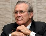 Donald Rumsfeld, som var USA’s forsvarsminister og en af hovedarkitekterne bag Irakkrigen, er død, 88 år. Foto: Vladimir Pirogov/Ritzau Scanpix
