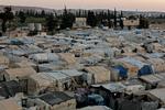 Lejr for internt fordrevne i det oprørskontrollerede nordvestlige Syrien. Nu truer Rusland med at blokere for hjælp til området uden om Bashar al-Assads diktatur.
     Foto: Bakr Alkasem/Ritzau Scanpix