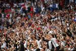 Der bliver et stort overtal af hvide trøjer på onsdag, når Danmark spiller på Wembley mod England i EM-semifinalen. Nu kan endnu flere danskere dog købe billet.   Foto: Justin Tallis/Ritzau Scanpix