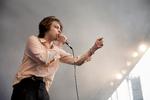 Kom til 3-dages festival i weekenden med blandt andet forsangeren fra Iceage Elias Bender Rønnenfelt på Hotel Cecil. Her ses han til en koncert i 2017. Foto: Thomas Borberg/POLFOTO