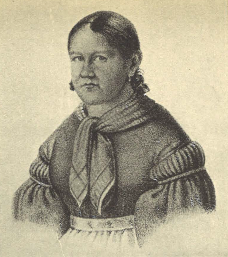 Samtidig tegning af Anna Jönsdotter. Det Kgl. Bibliotek er indehaver af en kopi af dette billede. 