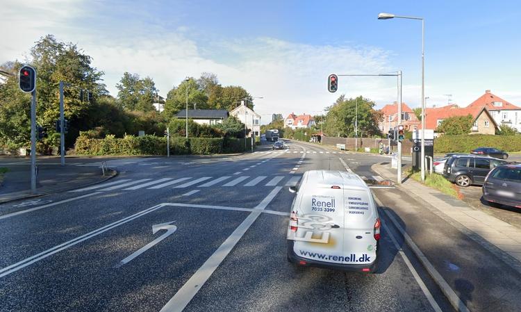 Krydset Flynderborgvej-Stubbedamsvej hvor en cyklist tirsdag blev kørt ihjel af en højresvingende lastbilchauffør. Foto: Google Street View