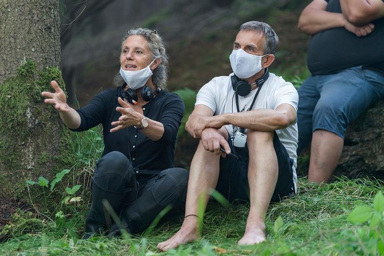 Lars Bredo Rahbek i selskab med instruktøren Charlotte Sieling, hvis film om Margrethe den 1. han har produceret. I øvrigt den største filmentreprise i dansk films historie.  