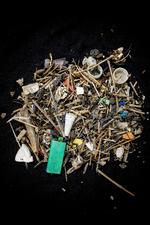  Dette er affald, som er fisket op i danske farvande. Arkivfoto Jesper Houborg