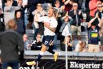 Jon Dagur Thorsteinsson bragte AGF foran med en fremragende scoring, men Brøndby fik udlignet til slutresultatet inden pausen. Foto: Henning Bagger/Ritzau Scanpix