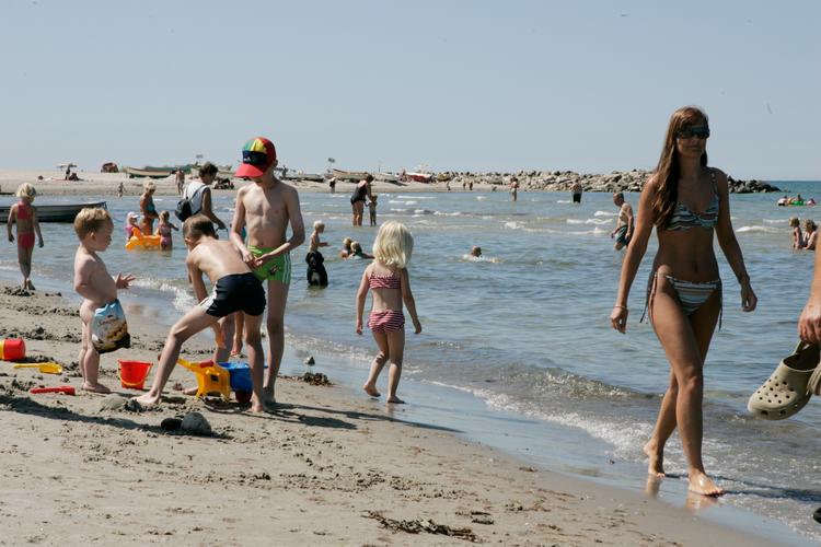 Liseleje Strand fotograferet for nogle år siden.  Foto: Jesper Stormly Hansen/POLFOTO