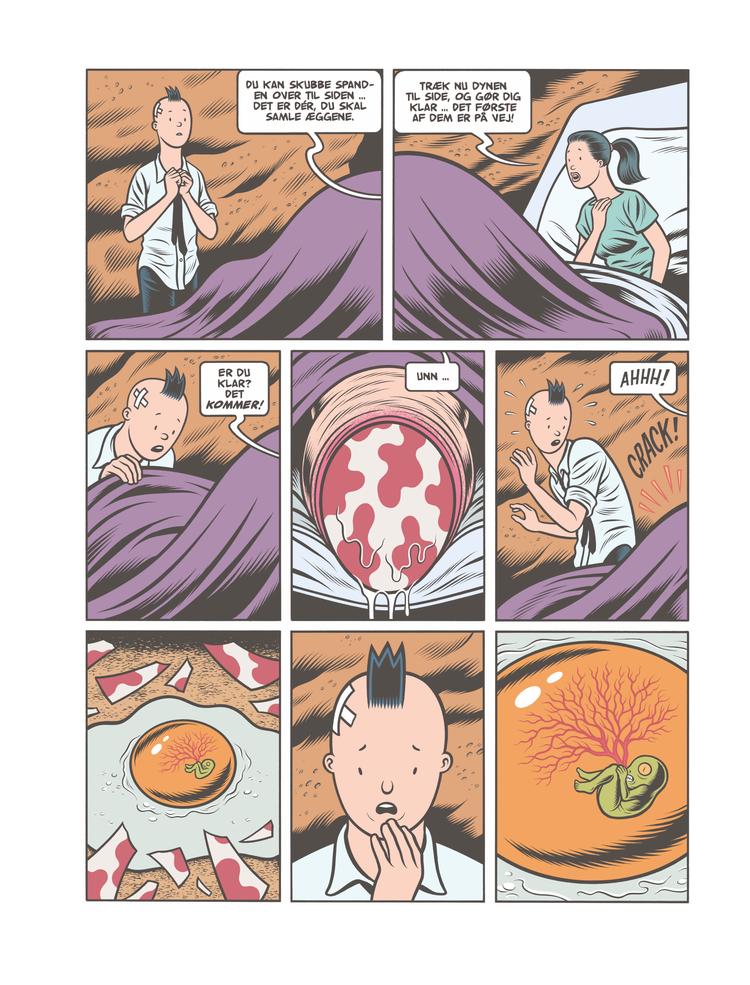 Man er aldrig i tvivl, når man ser en af Charles Burns’ tegninger. Den pertentlige og kontrollerede streg balancerer altid på grænsen mellem en stiliseret realisme og en uoverskuelig surrealisme, der truer med at tage over. 