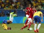 Danmark tabte 4-0 til Brasilien ved OL i 2016, men det var en stor kamp mod stjernerne for Frederik Børsting. Foto: Arrison Marinho/Ritzau Scanpix