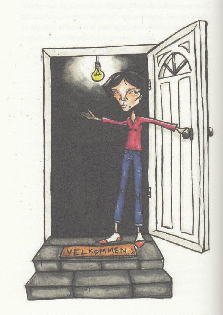 Den irakiske pige Malak skal giftes med sin fætter, som hun kun har mødt to gange. Hun er en af de ti unge, som Adil Erdem samtaler med i bogen 'På gaden'. Tegning Helin Erdem