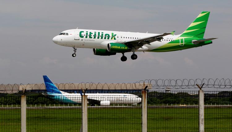 Manden boardede et fly af det indonesiske flyselskab Citilink, som flyver mellem Indonesiske byer.  Foto: Reuters File Photo/Ritzau Scanpix