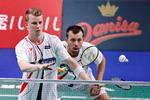 Kim Astrup og Anders Skaarup Rasmussen har før vundet en af verdens største badmintonturneringer – China Open i 2018 – og vil ved OL forsøge at udflyde det olympiske hul efter flere stærke badmintondoubler. Foto: Jens Dresling/POLFOTO
