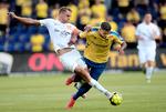 Både Jeppe Grønning (tv.) og Anis Ben Slimane (th.) er ubesejrede, efter Viborg og Brøndby spillede 1-1.   Foto: Lars Poulsen