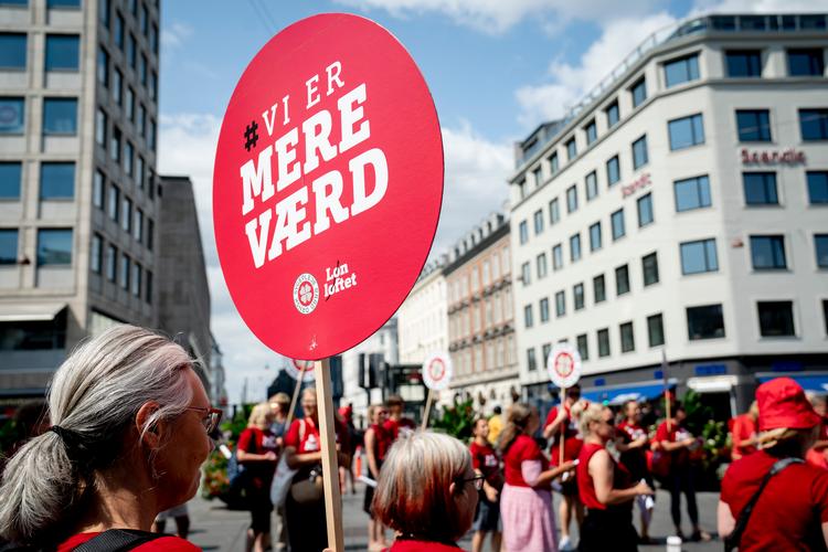 Sygeplejerskernes strejke udvides nu for femte gang. Foto: Emil Helms/Ritzau Scanpix