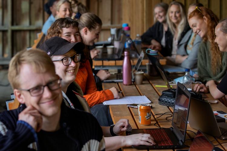 De studerende på læringscentret HUSC i Holbæk ved snart, hvem de får som medstuderende. HUSC har blandt andet uddannelsen til sygeplejerske. Foto: Finn Frandsen/POLFOTO