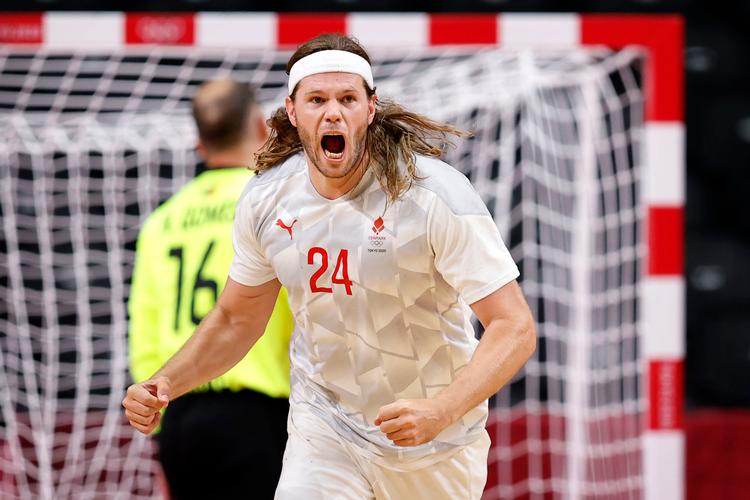  Mikkel Hansen blev dansk topscorer, og med sine 9 mål blev den danske verdensstjerne mest scorende spiller i olympisk sammenhæng med i alt 133 mål. Foto: Jens Dresling/POLFOTO