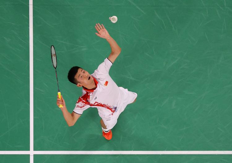 Chen Long var suveræn i sin OL-semifinale mod indonesiske Ginting og vandt 21-16, 21-11. Foto: Lintao Zhang/Ritzau Scanpix