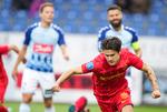 FC Nordsjællands 19-årige Oliver Villadsen har scoret i Haderslev mod SønderjyskE i mandag aftens superligakamp. Foto: Claus Fisker/Ritzau Scanpix
