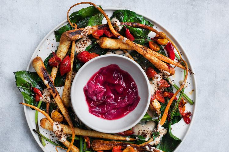 Hyben med rødder og strand