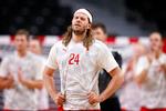  Mikkel Hansen var ligesom resten af de danske spillere skuffet over at måtte forlade den olympiske finale som tabere. Sølvet fik de do med hjem.   Foto: Jens Dresling/POLFOTO