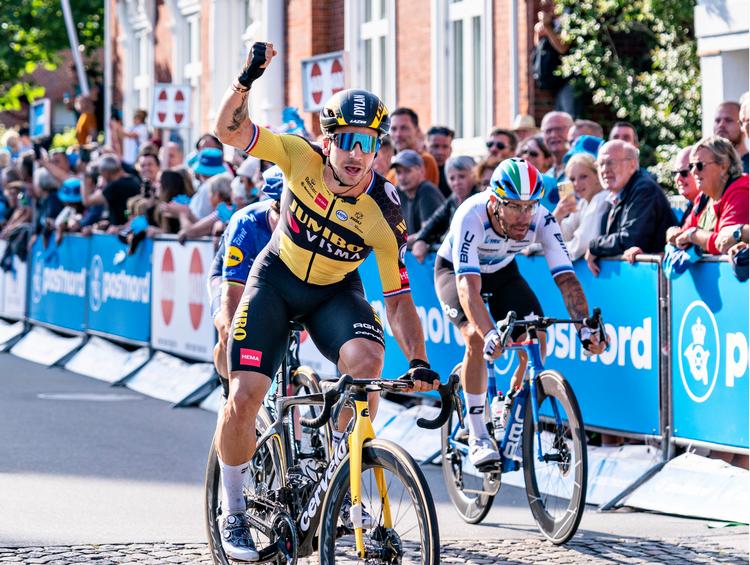 Dylan Groenewegen er en sikker vinder af 1. etape. Foto: Henning Bagger/Ritzau Scanpix