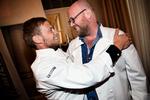 Nicolai Nørregaard (Kadeau) og Paul Cunningham (Henne Kirkeby Kro) ved Michelin-uddelingen i 2016. Foto: Jacob Ehrbahn/POLFOTO