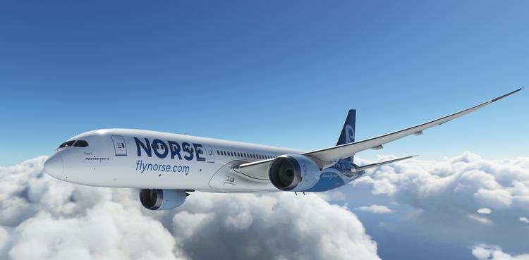 Når det nye norske flyselskab, Norse Atlantic Airways, går i luften bliver det med fly, der kommer til at således ud. Illustration: Norse Atlantic Airways 