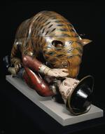 Tipus tiger udformet i træ. Tigeren var en gave til sultan Tipu, der havde en forkærlighed for tigre. Foto: Victoria and Albert Museum/Wikimedia Commons CC by-sa 3.0