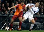 Galatasaray vandt i 2013 sammenlagt 3-2 over FCK, selv om Lars Jacobsen (th.). og co. vandt 1-0 i Parken. Foto: Jens Dresling