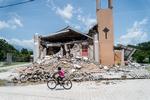Jordskælvet har ramt det sydvestlige Haiti, hvor både større byer som Les Cayes og de mindre landsbyer er hårdt ramt.    Foto: Reginald Louissaint Jr/Ritzau Scanpix