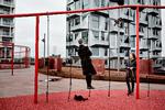 Et af de få idrætsmuligheder i Nordhavn er det såkaldte konditag. Arkivfoto. Foto: Miriam Dalsgaard/POLFOTO