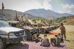 I bjergprovinsen Panjshir er bevæbnede afghanere klar til kamp mod Taleban.  Foto: Ahmad Sahel Arman/Ritzau Scanpix