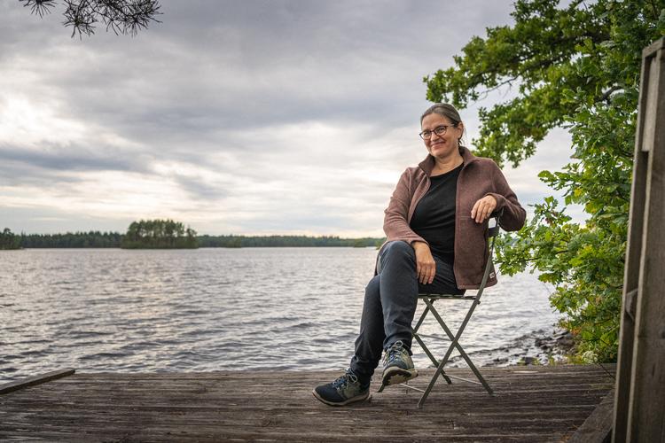 Inden Hanna Lundblad sammen med sin mand Stig Thorsboe kastede sig over tv-drama, arbejdede hun blandt andet sammen med Nikolaj Cederholm i teatergruppen Dr. Dante.  Foto: Privat