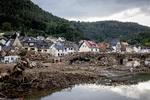 Oversvømmelserne i den normalt lille flod Ahr og resten af det ramte område er uden for skalaen af, hvad det tyske, hydrologiske institut tidligere har registreret.  Foto: Jesper Houborg/POLFOTO