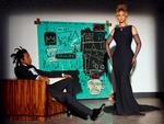 På billedet poserer Beyonce iført lang, sort kjole og med Tiffanys berømte ’Yellow Diamond’ om halsen Foto: Mason Poole