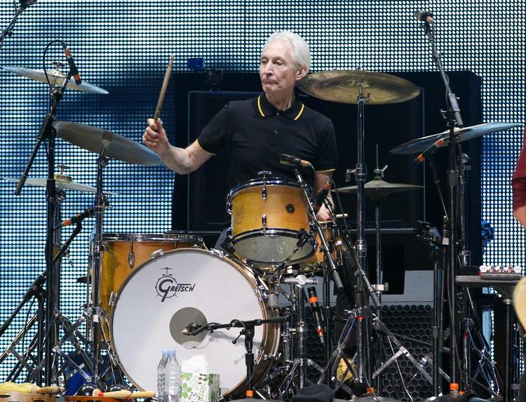 (ARKIV) Charlie Watts of British band The Rolling Stones performs during the opening night of their "50 &amp; Counting" worldwide tour at Staples Center in Los Angeles, California May 3, 2013.. (Foto: MARIO ANZUONI/Ritzau Scanpix) Foto: Mario Anzuoni/Ritzau Scanpix