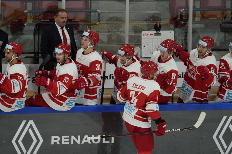 NHL-profilen Nikolaj Ehlers stod for to scoringer i sejren over Slovenien. Foto: Erik Johansen/Ritzau Scanpix