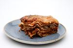 En klassisk lasagne med lag af pasta, kød og grøntsager. Foto: Jens Dresling/POLFOTO