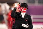 Tobias Thorning Jørgensens guld er Danmarks femte medalje ved de paralympiske lege i Tokyo.  Han og Jolene vandt også i fredags.  Foto: Tim Goode/Ritzau Scanpix