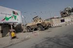USA har efterladt en masse militært udstyr, men intet af det vil kunne bruges, forsikrer general Kenneth F. McKenzie. Her ses en efterladt kampvogn i Kabul. Foto: Stringer/Ritzau Scanpix