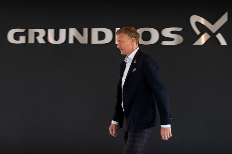 Direktør Poul Due Jensen har god grund til at være tilfreds med Grundfos' regnskab. Foto: Joachim Ladefoged/Ritzau Scanpix