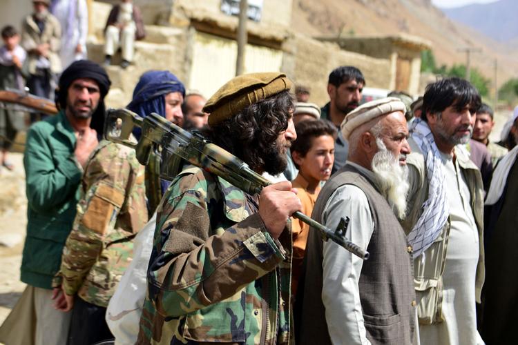 Afghanske mujahediener samler sig i Panjshir-provinser. De har før gjort oprør mod Sovjet og magthavere i Kabul - nu gælder det Taleban...
 Foto: Ahmad Sahel Arman/Ritzau Scanpix