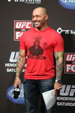 54-årige Joe Rogan er vært, komiker og skuespiller og nok mest kendt for sin populære podcast ’The Joe Rogan Experience’.   Foto: Gregory Payan/Ritzau Scanpix