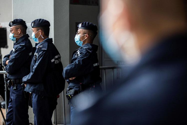 Politiet i Hongkong har de seneste måneder konsekvent gået efter mediehuset Next Digital, fordi dets grundlægger, Jimmy Lai, er en kendt kritiker af det kinesiske kommunistparti. Foto: Isaac Lawrence/Ritzau Scanpix