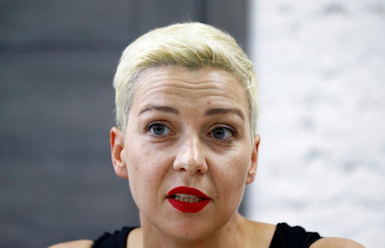 Maria Kolesnikova rev sit pas i stykker, så hun ikke kunne blive deporteret. Foto: Vasily Fedosenko/Ritzau Scanpix