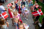 Første skoledag er en glædens dag. Arkivfoto Finn Frandsen