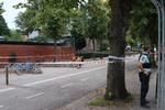 Politiet arbejder på Hans Tavsens Gade på Indre Nørrebro i København hvor en ung mand er død efter knivstikkeri. Foto: Presse-fotos.dk/Ritzau Scanpix