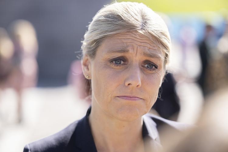 Forsvarsminister Trine Bramsen kritiseres for sin håndtering af den danske tilbagetrækning fra Afghanistan og ikke mindst en tur til Ærø samtidig med, at Taleban erobrede Kabul. Foto: Tilde Døssing Tornbjerg/POLFOTO